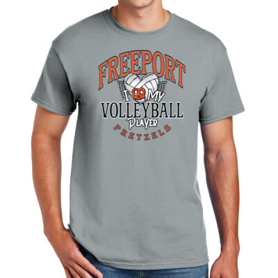 Freeport Volleyball 2026 Logo 1 - DryBlend ® 50 Cotton/50 Poly T Shirt Thumbnail