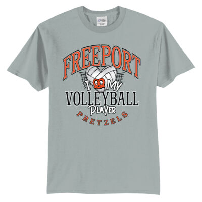 Freeport Volleyball 2026 Logo 1 - Tall Core Blend Tee Thumbnail
