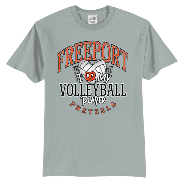 Freeport Volleyball 2026 Logo 1 - Tall Core Blend Tee Thumbnail