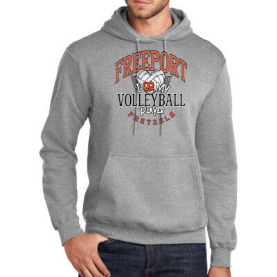 Freeport Volleyball 2026 Logo 1 - Tall Core Fleece Pullover Hooded Sweatshirt Thumbnail