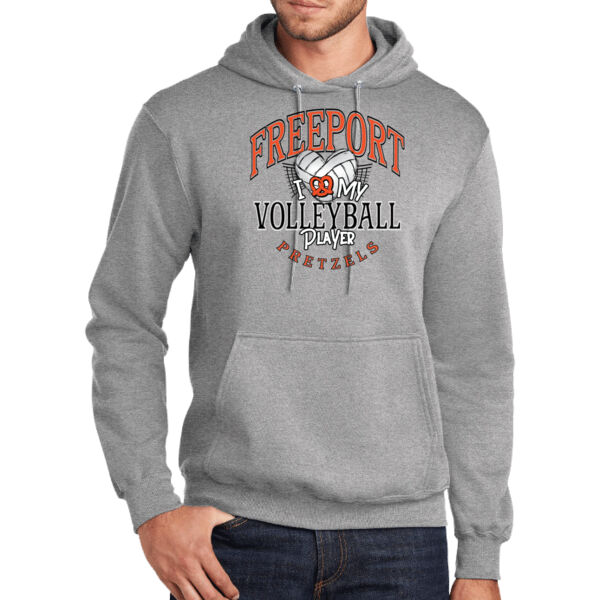 Freeport Volleyball 2026 Logo 1 - Tall Core Fleece Pullover Hooded Sweatshirt Thumbnail
