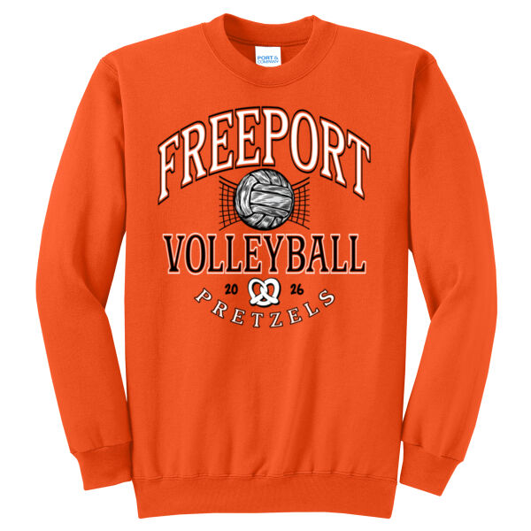 Freeport Volleyball 2026 Logo 2 - Core Fleece Crewneck Sweatshirt Thumbnail
