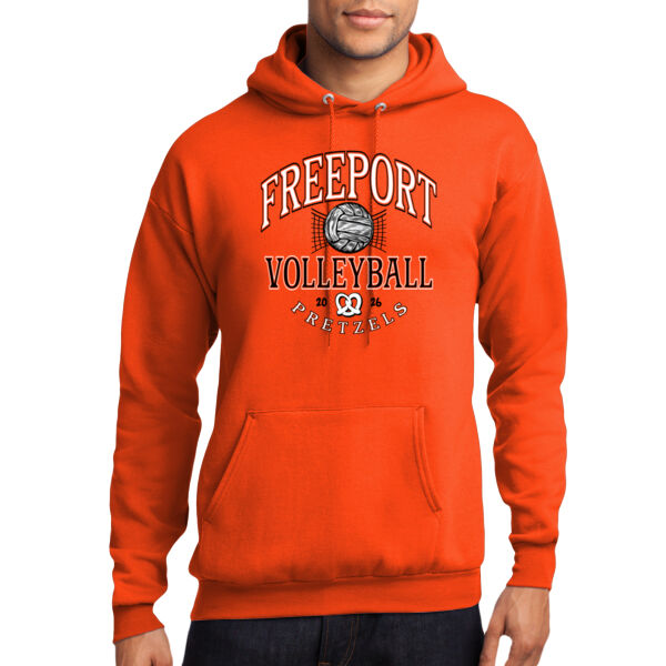 Freeport Volleyball 2026 Logo 2 - Core Fleece Pullover Hooded Sweatshirt Thumbnail