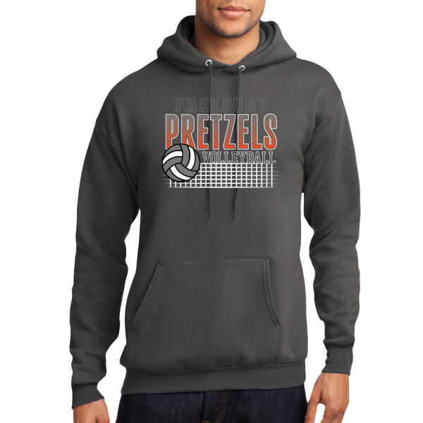 Freeport Volleyball 2026 Logo 3 - Core Fleece Pullover Hooded Sweatshirt Thumbnail