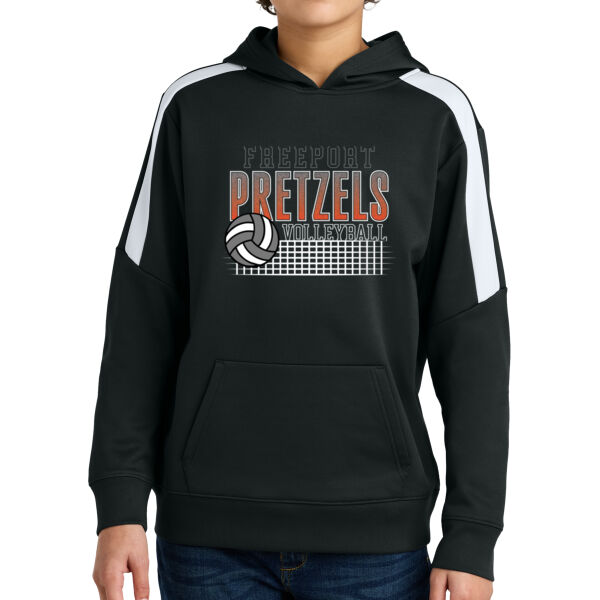 Freeport Volleyball 2026 Logo 3 - Youth Sport Wick ® Fleece United Pullover Hoodie Thumbnail