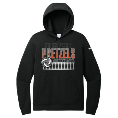 Freeport Volleyball 2026 Logo 3 - Women's Club Fleece Sleeve Swoosh Pullover Hoodie Thumbnail