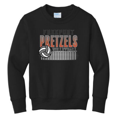 Freeport Volleyball 2026 Logo 3 - Youth Core Fleece Crewneck Sweatshirt Thumbnail