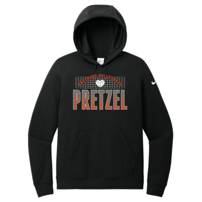 Freeport Volleyball 2026 Logo 4 - Women's Club Fleece Sleeve Swoosh Pullover Hoodie Thumbnail