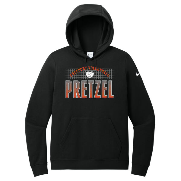 Freeport Volleyball 2026 Logo 4 - Women's Club Fleece Sleeve Swoosh Pullover Hoodie Thumbnail